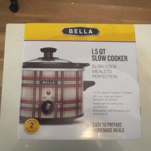 Bella 1.5 QT Slow Cooker - New in Box
